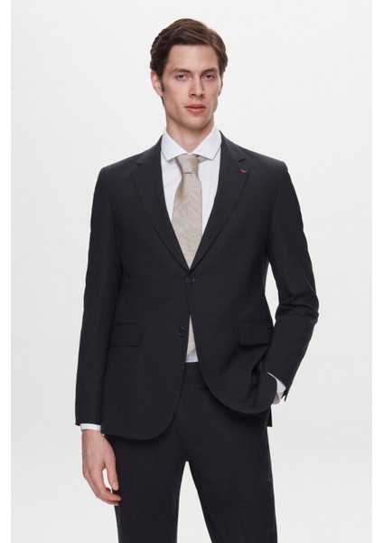 Ds Damat Regular Fit Koyu Lacivert Düz Takim Elbise