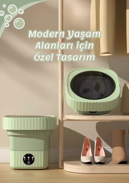 Katlanabilir Mini Çamaşır Makinesi 13 L Taşınabilir Çamaşır Makinesi ve Kurutma Özellikli – Yurtlar, Seyahatler, Küçük Evler, Havlular ve Iç Çamaşırları Için Yer Tasarruflu Çamaşır Yardımcısı indirimleri