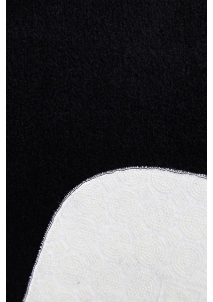 Sıyah Banyo Halısı Peluş Post Halı Klozet 2 Li Takımı 80X120 + 80X60 fiyatları