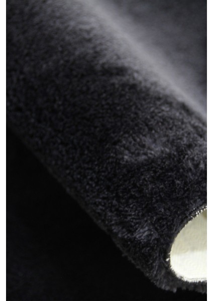 Sıyah Banyo Halısı Peluş Post Halı Klozet 2 Li Takımı 80X120 + 80X60 indirimleri