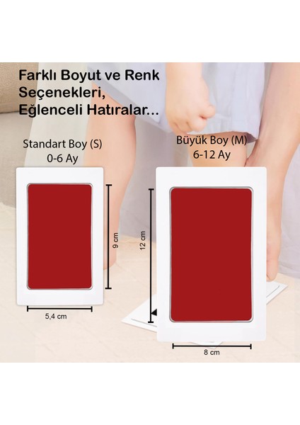 Non-Toksik Mürekkepli Bebek El Ayak Izi Baskı Kiti, Bebek Cildine Temas Etmez, Bebek Hediyelik modelleri