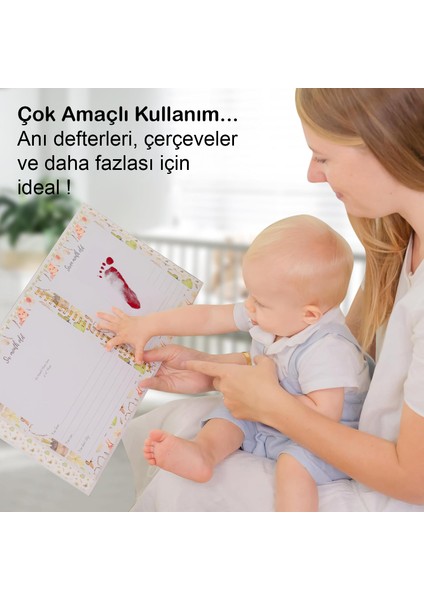 Non-Toksik Mürekkepli Bebek El Ayak Izi Baskı Kiti, Bebek Cildine Temas Etmez, Bebek Hediyelik fırsatları