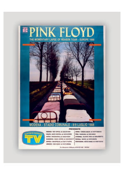 Pink Floydthe Momentary Lapse Of Reason Tour Rock Müzik Duvar Posteri - Kalın Kağıt - Çerçevesiz