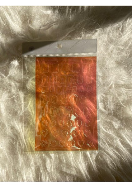 Japon Hologram Tırnak Glitter - Pembe Turuncu fiyatları