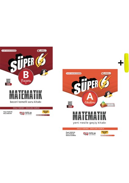 6. Sınıf Matematik (A) (B) Beceri Temelli Soru Kitabı Seti Yeni