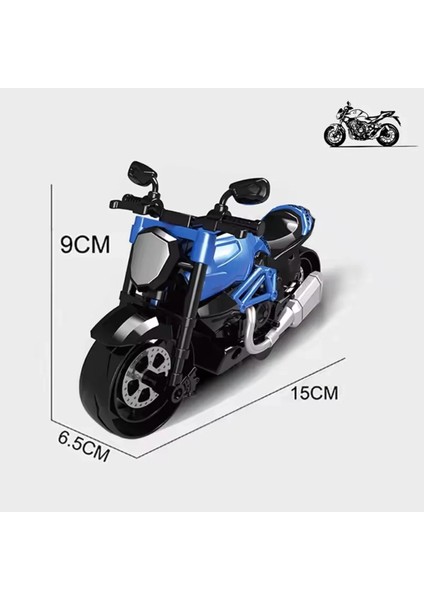 1 Adet Sürtmeli Kaliteli Oyuncak Motosiklet Yurtdışından Özel Üretim Motor 14 Cm. modelleri