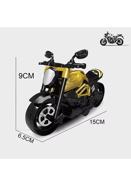 1 Adet Sürtmeli Kaliteli Oyuncak Motosiklet Yurtdışından Özel Üretim Motor 14 Cm. indirimleri