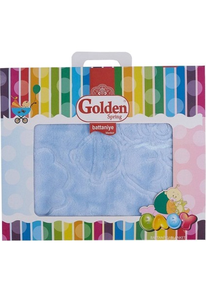 Spring Ekrı Kalın Kutulu Bebek Battaniyesi