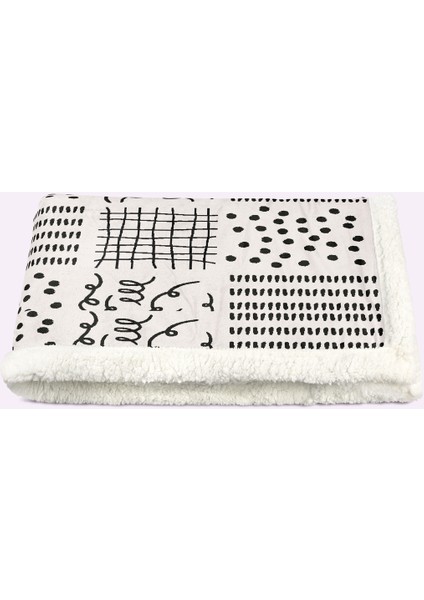 Desenli Sherpa Kalın Tv Battaniyesi modelleri