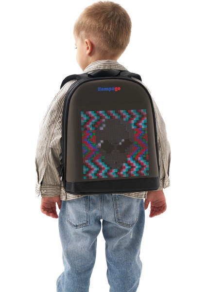 LED Ekranlı Akıllı Sırt Çantası – Bluetooth Kontrollü Işıklı Dijital Ekran Çanta