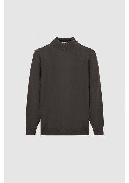 Ds Damat Regular Fit Haki Düz Örgü Kazak indirimleri