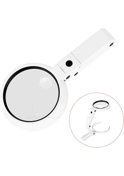 USB Şarj Edilebilir Katlanabilir 3.510X Büyüteç 8 Ledli Masa ve Eliçin Taşınabilir Büyüte fiyatları