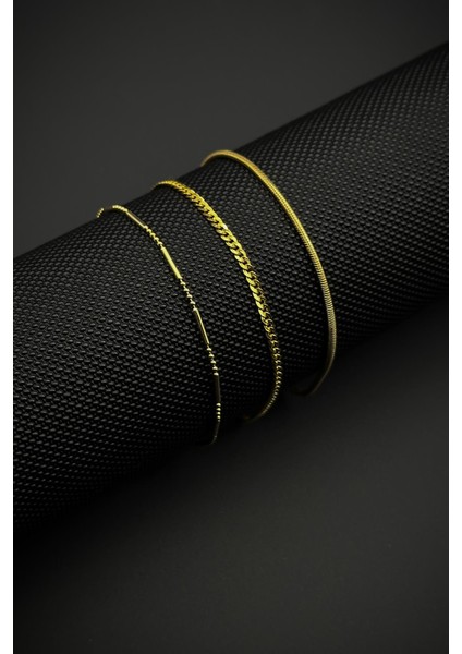 925 Ayar Gümüş Italyan Model Altın Renk Erkek Bileklik Set FRJ12374-3374-G fiyatları