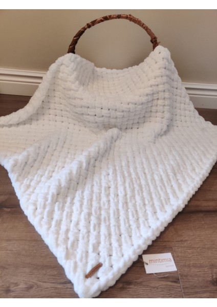 Bebek Battaniyesi Kışlık-Kalın Beyaz 85*85 cm fiyatları