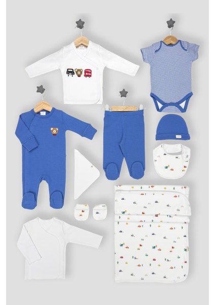 10 Parça Erkek Yenidoğan 0-3 Ay Hastane Çıkışı Hediye Seti fiyatları
