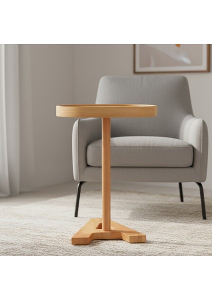 Alfa Kişiselleştirilebilir Yan Sehpa Meşe