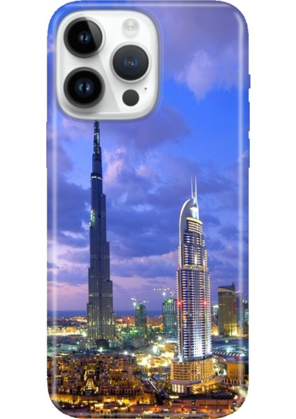 iPhone 15 Pro Max Kılıf Desenli Baskılı Tpu Rubber Kapak Dubai