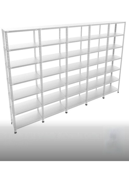 Galvaniz Çelik Raf Ünitesi 31X465X200 7 Katlı Arşiv Rafı Depo Rafı Kiler Rafı