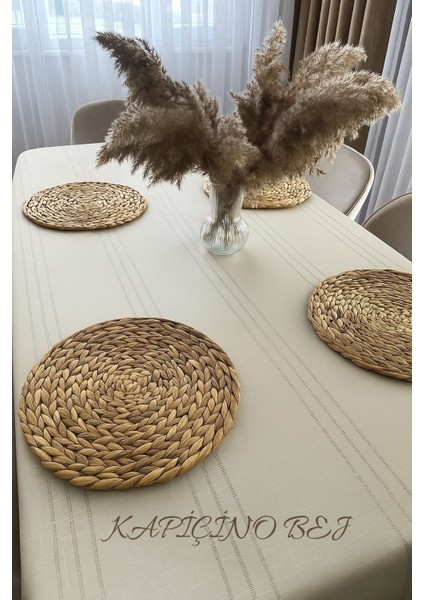 Colber Çizgili Masa Örtüsü Dertsiz 150X210 cm