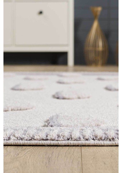 Kids - White Cloud Bulut Desenli Çocuk Takma Saçaklı Çocuk Halısı fırsatları