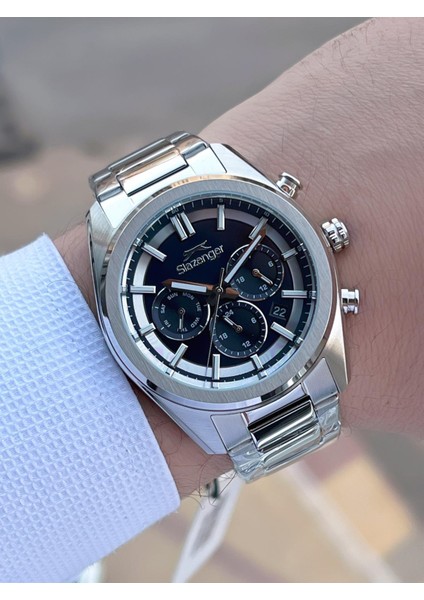 Italyan Tasarım Bileklik Hediyeli 2 Yıl Garantili 10 Atm Çelik Erkek Kol Saat ESL.Y2554.2 modelleri