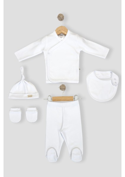 Bebek 5'li Hastane Çıkış Seti %100 Pamuk Unisex fiyatları