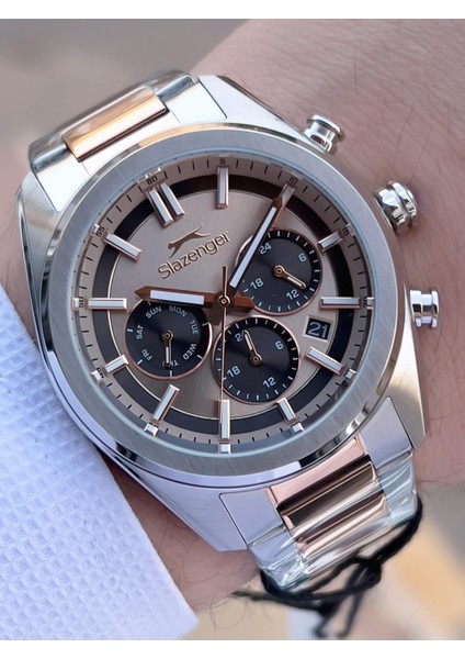 Italyan Tasarım Bileklik Hediyeli 2 Yıl Garantili 10 Atm Çelik Erkek Kol Saat ESL.Y2554.3 fiyatları