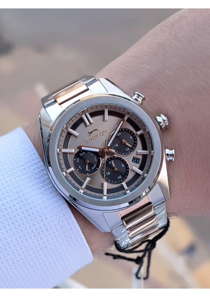 Italyan Tasarım Bileklik Hediyeli 2 Yıl Garantili 10 Atm Çelik Erkek Kol Saat ESL.Y2554.3 modelleri