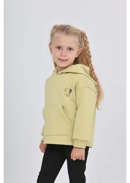 Kız Çocuk Kalp Baskılı Sweatshırt fırsatları