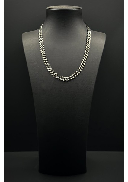 925 Ayar Gümüş Füme Renk Erkek Bileklik/kolye Set FRJ12660-3660-B fiyatları