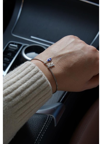 925 Ayar Gümüş Italyan Model Gümüş Renk Sevgililer Günü Özel Bileklik Set FRJ12427-3427-A fırsatları