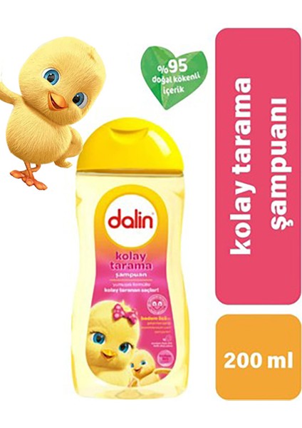 X1 Adet Kolay Tarama Bebek Şampuanı Badem Özlü 200 ml - X2 Adet Klasik Bebek Sabunu 100GR