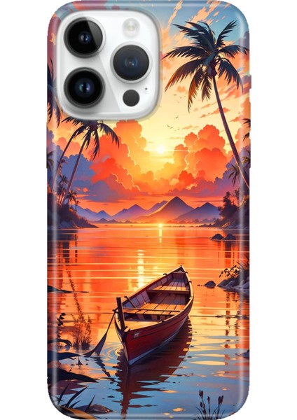 iPhone 15 Pro Max Kılıf Desenli Baskılı Tpu Rubber Kapak Hadi Tatile