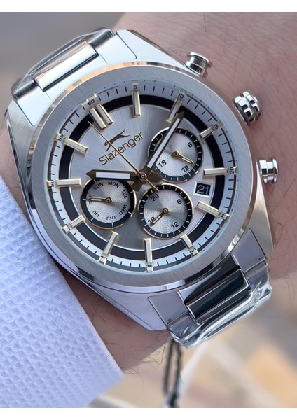 Italyan Tasarım Bileklik Hediyeli 2 Yıl Garantili 10 Atm Çelik Erkek Kol Saat ESL.Y2554.4 fiyatları