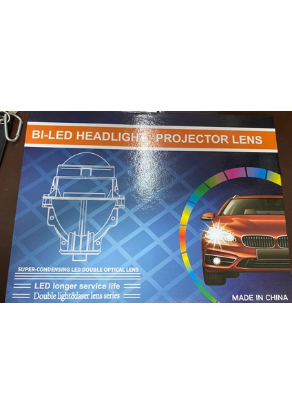 Bi-Led Projektör Far Içi LED Mercek 2.5 Inc High Power Kısa - Uzun Birlikte indirimleri