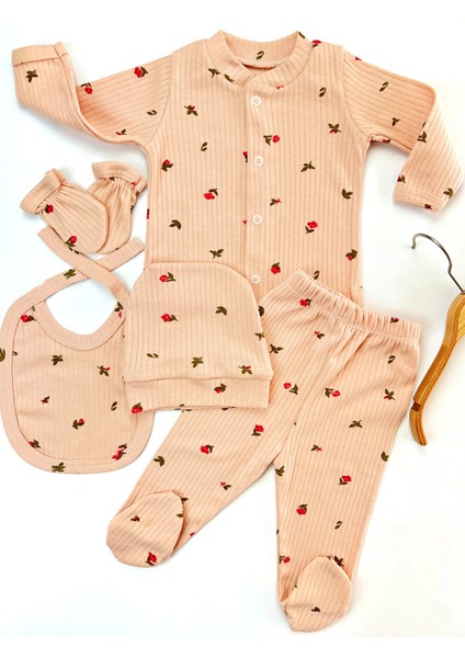 5'li Desenli Hastane Çıkışı Baskılı Yenidoğan Set fiyatları