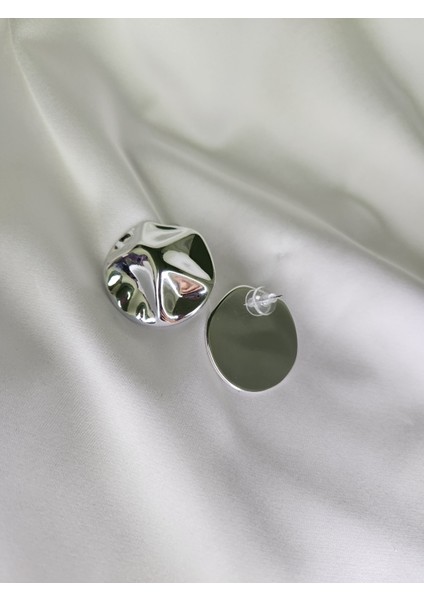 - Dalga Dokulu Yuvarlak Çelik Küpe modelleri