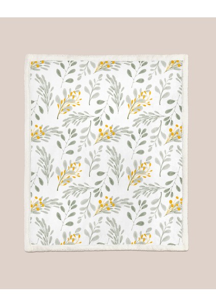 Desenli Sherpa Kalın Tv Battaniyesi