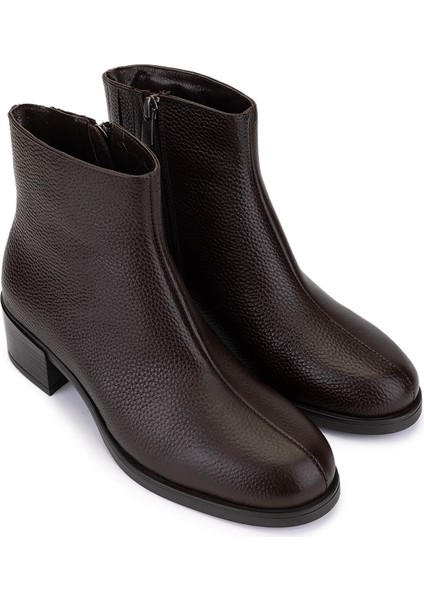Kadın Hakiki Deri Kahverengi Topuklu Bot 1081 155 Bn Bot SK25-26 Kahve Fltr fiyatları
