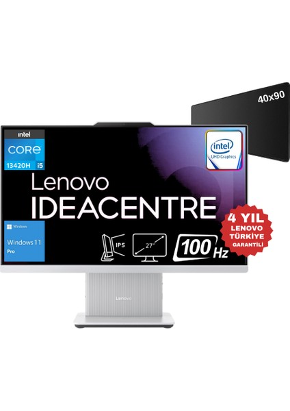 Ideacentre Aıo Intel Core I5 13420H 32GB 1tb SSD 27" 100Hz Fhd Windows 11 Pro All-In-One Bilgisayar F0HM0045TR - Xxl Mouse Pad WZ11