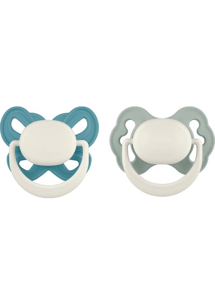 Palyaço ve Kelebek Emzik No:2 Pastel Mavi & Nehir Yeşili - Emzik Kutusu Hediye modelleri