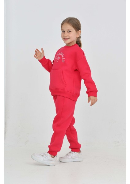 Kız Çocuk Fiyonk Nakışlı Eşofman Takım fiyatları