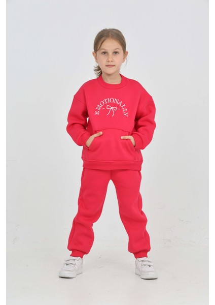 Kız Çocuk Fiyonk Nakışlı Eşofman Takım indirimleri