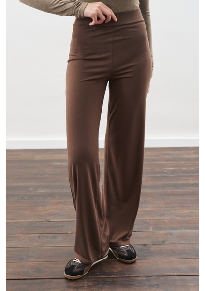 Düğüm Tasarımlı Pantolonlu Takım Kahverengi indirimleri