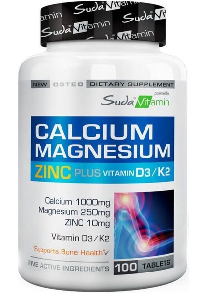 Vitamin Calcium Magnesium Zinc Plus 100 Tablet