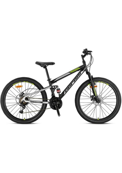 Hunter - 27.5" - Mtb - 17' - 21 Vites - M.disc - Nardo Gri-Siyah/sarı