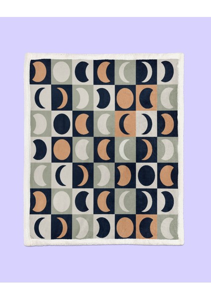 Desenli Sherpa Kalın Tv Battaniyesi