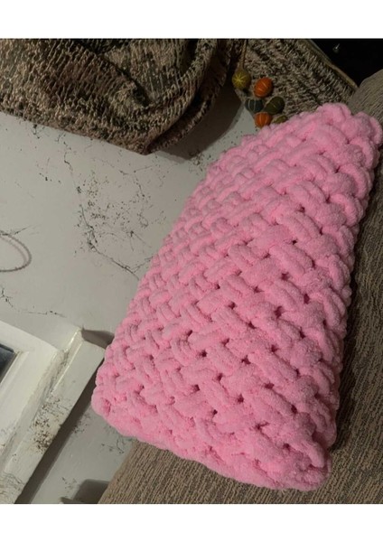 Alize Puffy Pembe El Örmesi Bebek Battaniye 90 x 90 cm modelleri