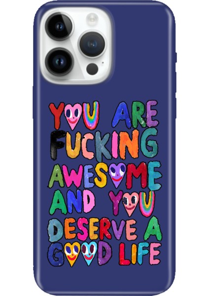 iPhone 15 Pro Max Kılıf Desenli Baskılı Tpu Rubber Kapak Deserve