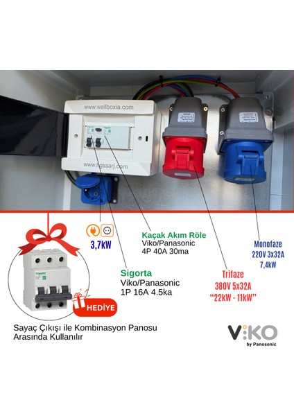 "xlkombi" 5X32A + 3X32A + 1X16A 22KW Trifaze 7kw Monofaze Elektrikli Araç Kombinasyon Panosu Tesla Blue Adaptör Uyumlu Sch Neider Sigorta Grubu Kombinasyon Kutusu fırsatları